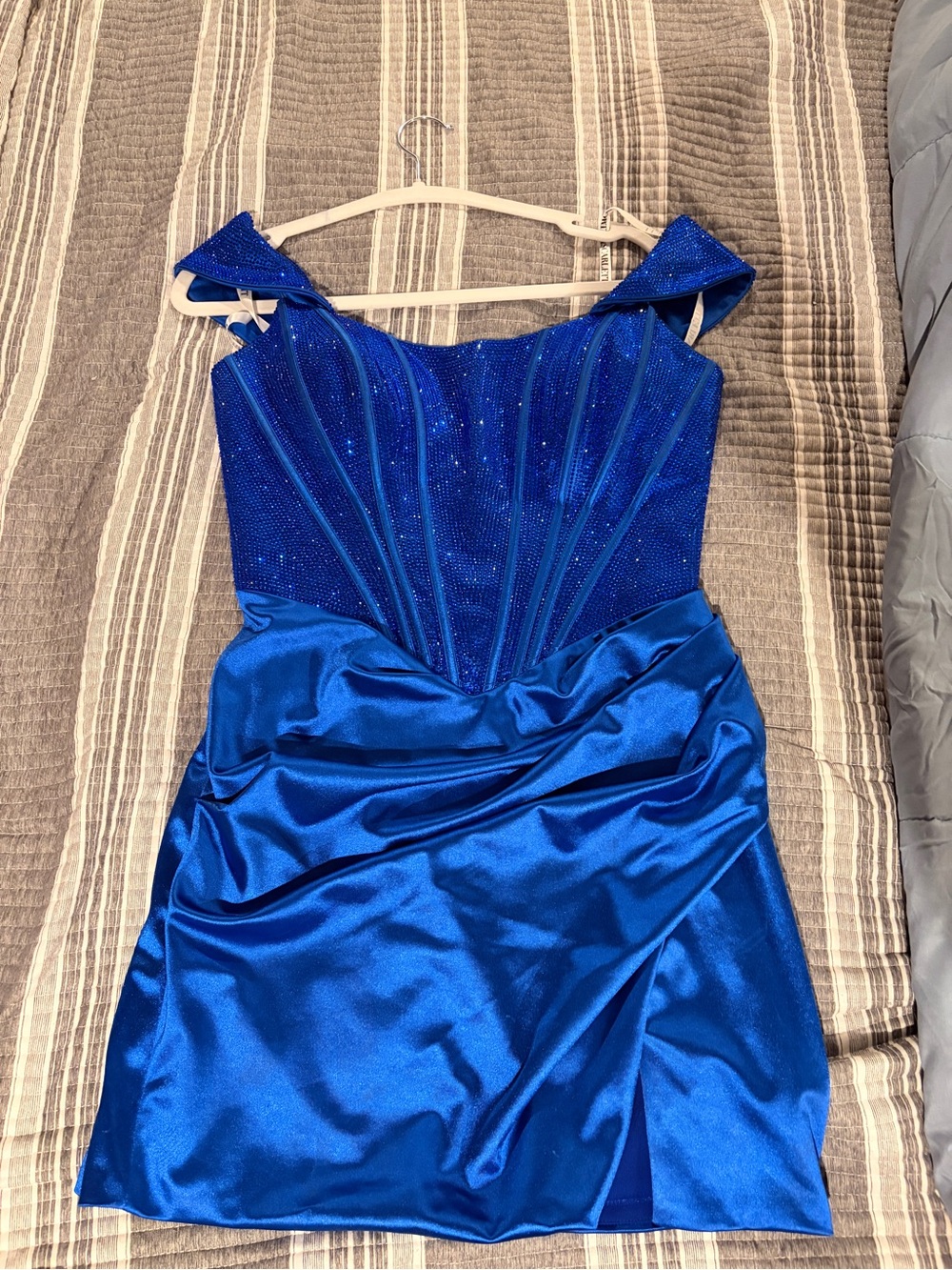 NWOT Portia and Scarlett Size 12 worn 1x Blue Womens Cocktail Dress -